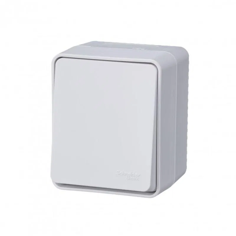 Переключатель проходной 1-кл. ОП AtlasDesign PROFI IP54 10AX бел. SE ATN540161 Systeme Electric
