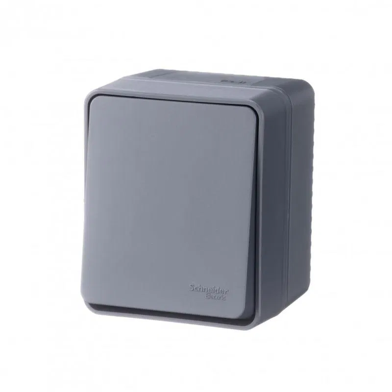 Выключатель 1-кл. ОП AtlasDesign PROFI IP54 10AX антрацит SE ATN544011 Systeme Electric