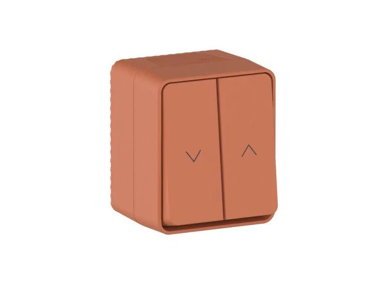 Выключатель для жалюзи 2-кл. ОП AtlasDesign PROFI 10А IP54 терракот. SE ATN547019 Systeme Electric