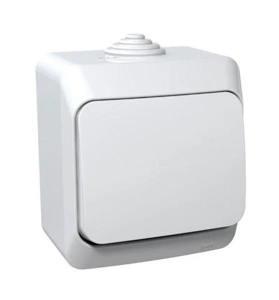Выключатель 1-кл. ОП Этюд 10А IP44 10AX бел. SE BA10-041B Systeme Electric