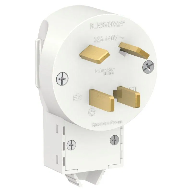 Вилка силовая СП Blanca 3P+E 32А 400В бел. SE BLNSV003241 Systeme Electric