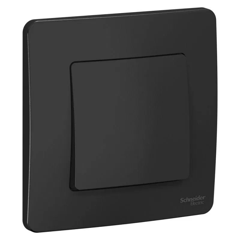 Выключатель 1-кл. СП Blanca 10А IP20 (сх. 1) 250В антрацит SE BLNVS010106 Systeme Electric