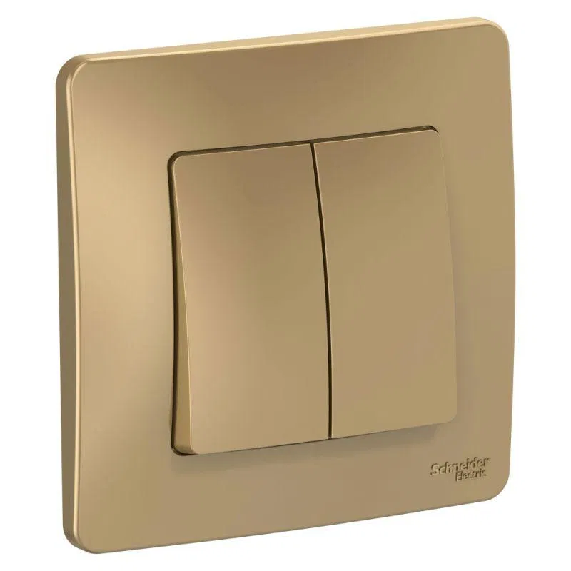 Выключатель 2-кл. СП Blanca 10А IP20 (сх. 5) 250В титан SE BLNVS010504 Systeme Electric