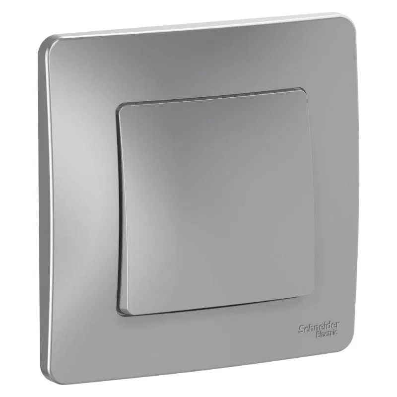 Переключатель проходной 1-кл. СП Blanca 10А IP20 (сх. 6) 250В алюм. SE BLNVS010603 Systeme Electric