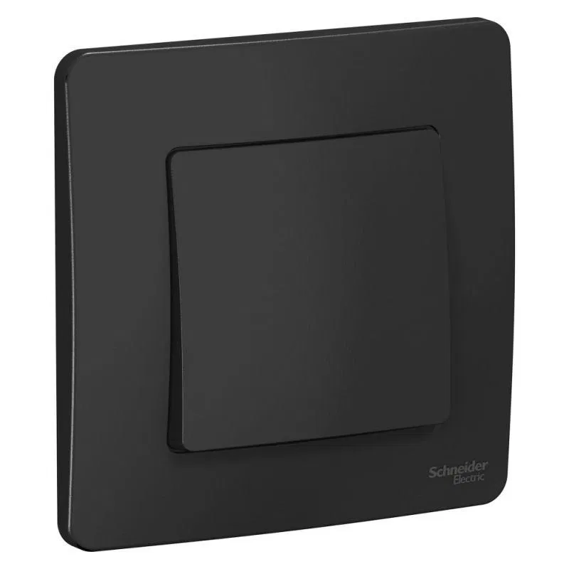 Переключатель проходной 1-кл. СП Blanca 10А IP20 (сх. 6) 250В антрацит SE BLNVS010606 Systeme Electric