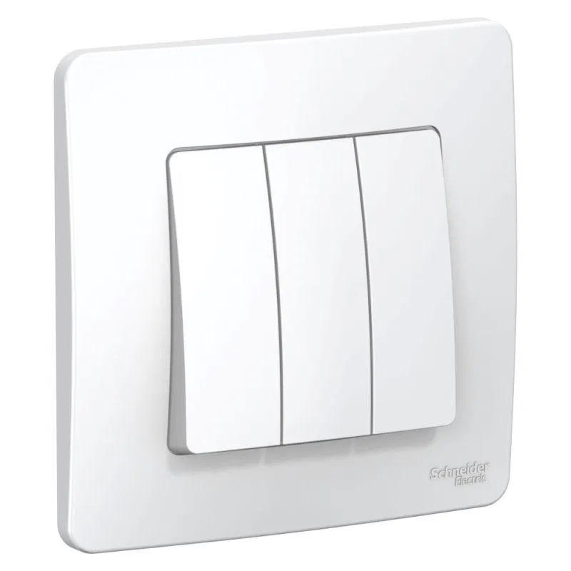 Выключатель 3-кл. СП Blanca 10А IP20 (сх. 1+1+1) 250В бел. SE BLNVS100501 Systeme Electric