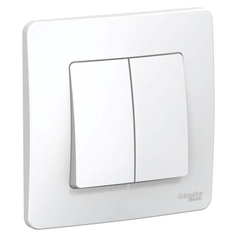 Переключатель проходной 2-кл. СП Blanca 10А IP20 (сх. 6+6) 250В бел. SE BLNVS106601 Systeme Electric