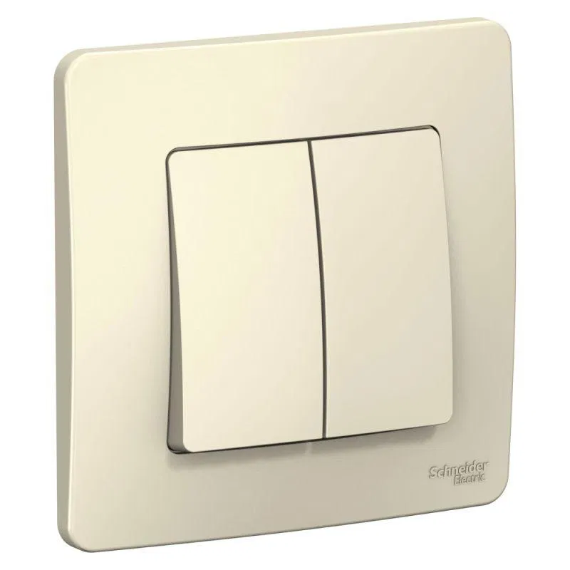 Переключатель проходной 2-кл. СП Blanca 10А IP20 (сх. 6+6) 250В молочн. SE BLNVS106602 Systeme Electric