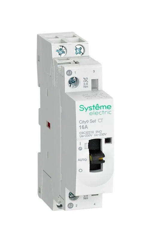 交流接触器 2p City9 Set 2NO 16A AC 230V-230V SE C9C32216 Systeme Electric
