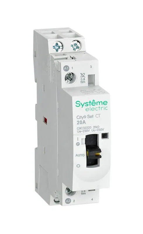 Контактор 2п City9 Set 2НО 20А AC 230В-230В SE C9C32220 Systeme Electric