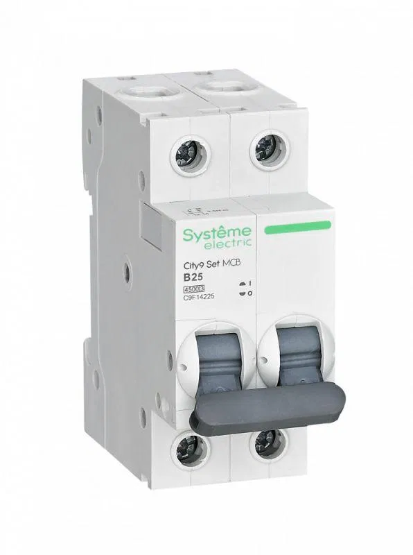 Выключатель автоматический модульный 2п B 25А 4.5кА City9 Set 230В SE C9F14225 Systeme Electric