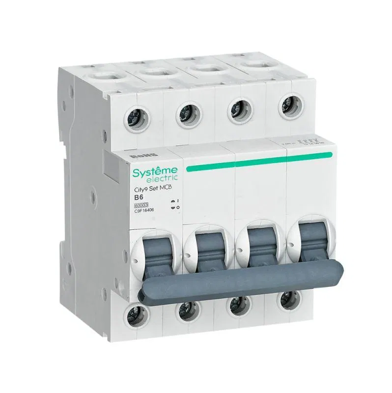 Выключатель автоматический 4п City9 Set (АВ) B 6А 6кА 400В SE C9F16406 Systeme Electric
