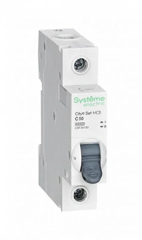 Выключатель автоматический модульный 1п C 50А 4.5кА City9 Set 230В SE C9F34150 Systeme Electric
