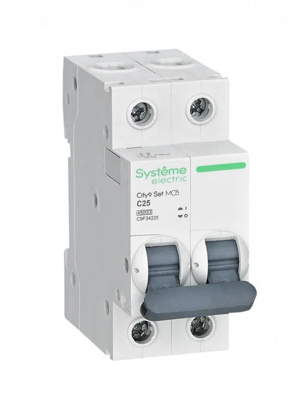Выключатель автоматический модульный 2п C 25А 4.5кА City9 Set 230В SE C9F34225 Systeme Electric