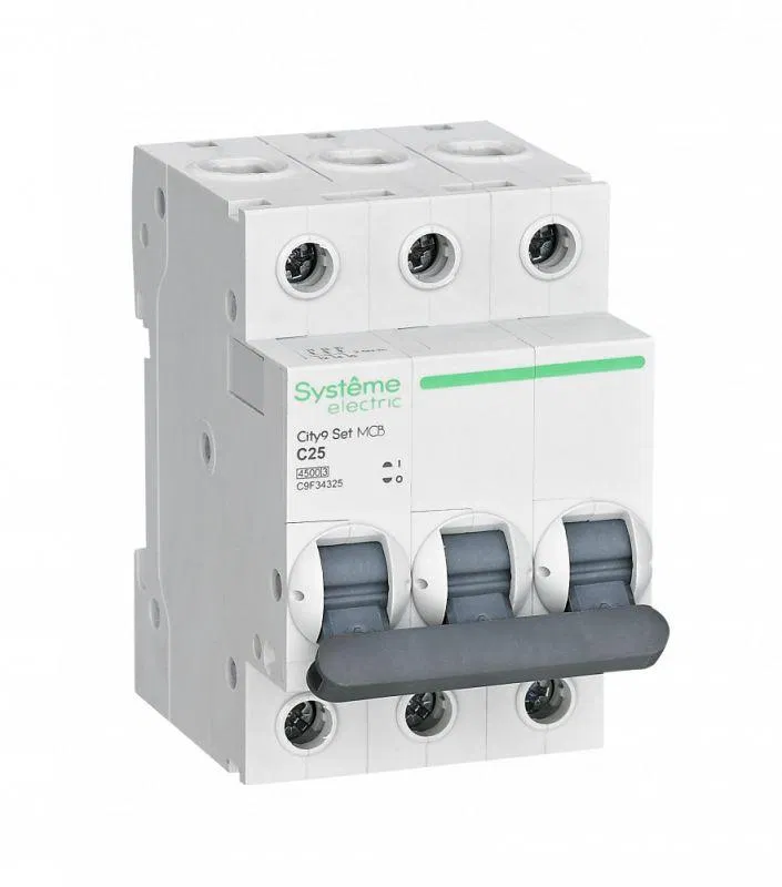 Выключатель автоматический модульный 3п C 25А 4.5кА City9 Set 400В SE C9F34325 Systeme Electric