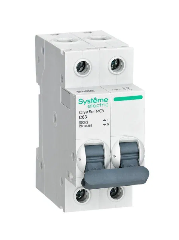 Выключатель автоматический 2п City9 Set (АВ) С 63А 6кА 230В SE C9F36263 Systeme Electric