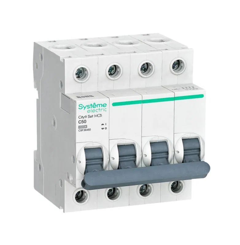 Выключатель автоматический 4п City9 Set (АВ) С 50А 6кА 400В SE C9F36450 Systeme Electric