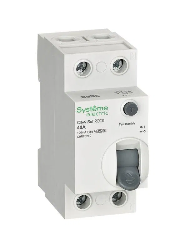 Выключатель дифференциального тока City9 Set 2п 40А 100мА A-S 230В SE C9R76240 Systeme Electric