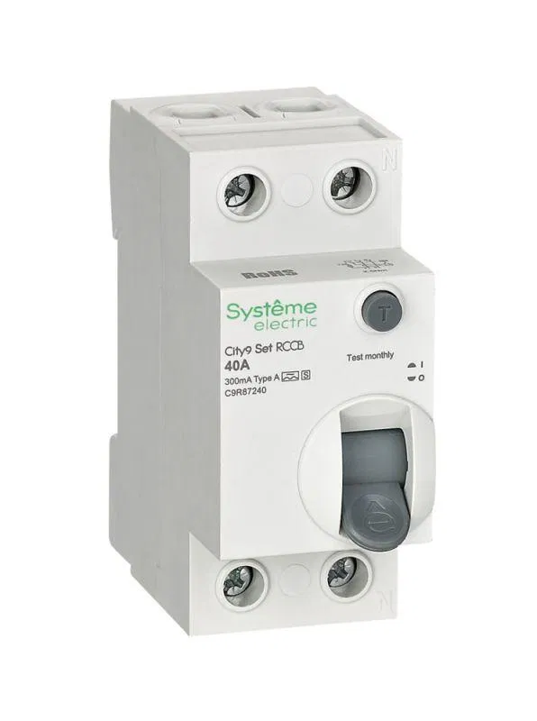 Выключатель дифференциального тока City9 Set 2п 40А 300мА A-S 230В SE C9R87240 Systeme Electric