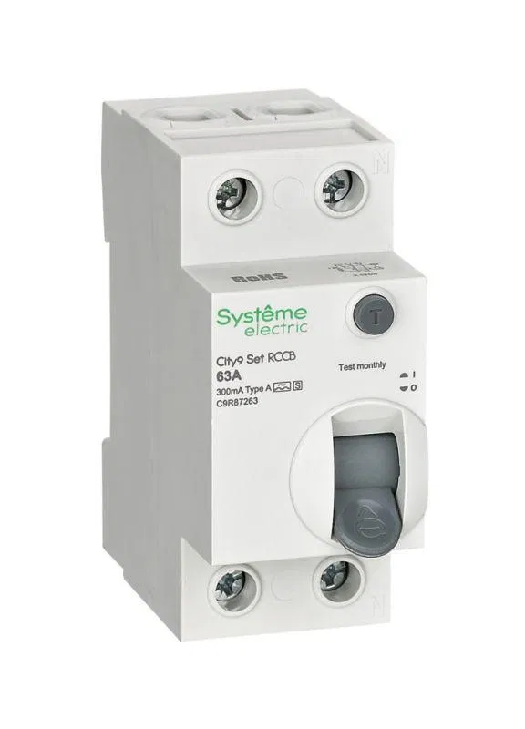 Выключатель дифференциального тока City9 Set 2п 63А 300мА A-S 230В SE C9R87263 Systeme Electric