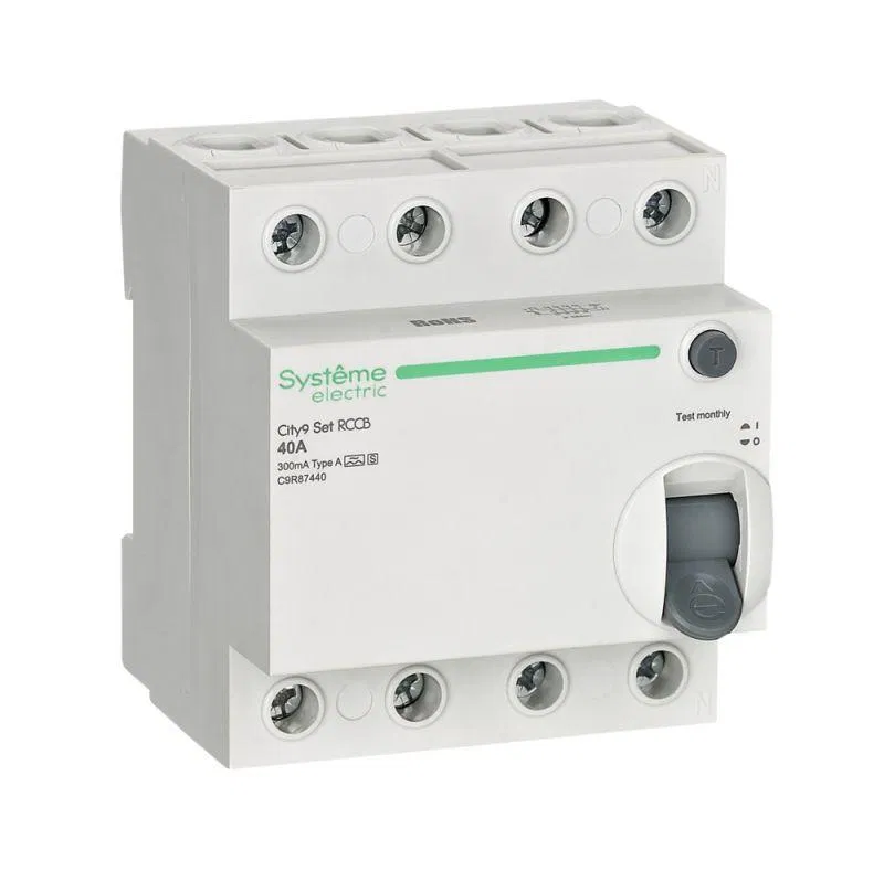 Выключатель дифференциального тока City9 Set 4п 40А 300мА A-S 400В SE C9R87440 Systeme Electric