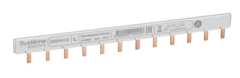 Шинка гребенчатая 1п (L1) 63А 12мод. 18мм SE C9XPH112 Systeme Electric