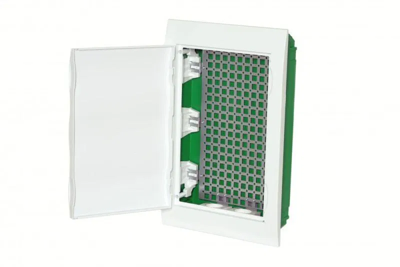Корпус встраиваемый City9 Box IT 3 ряда 36мод. 2 розетки с бел. дверцей SE EZ9E312P2FIT Systeme Electric