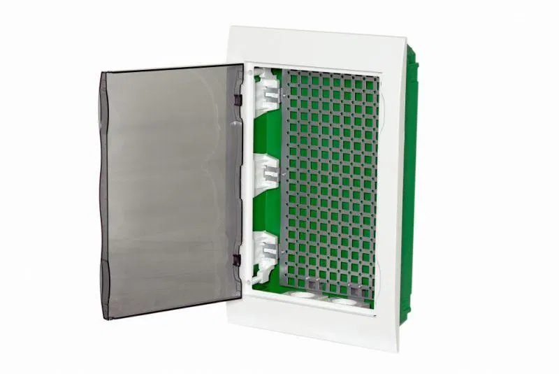 Корпус встраиваемый City9 Box IT 3 ряда 36мод. 2 розетки с прозр. дверцей SE EZ9E312S2FIT Systeme Electric