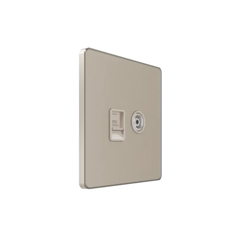 信息插座 SP Systeme Infinity TV/FM 和 Cat.5E Песчан. берег SE FSE000589 Systeme Electric