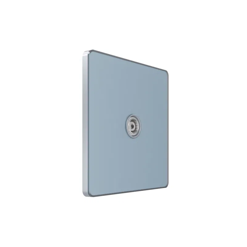 TV/FM terminal socket 1out. SP Systeme Infinity 5-1000MHz steel sky SE FSE001191 Systeme Electric