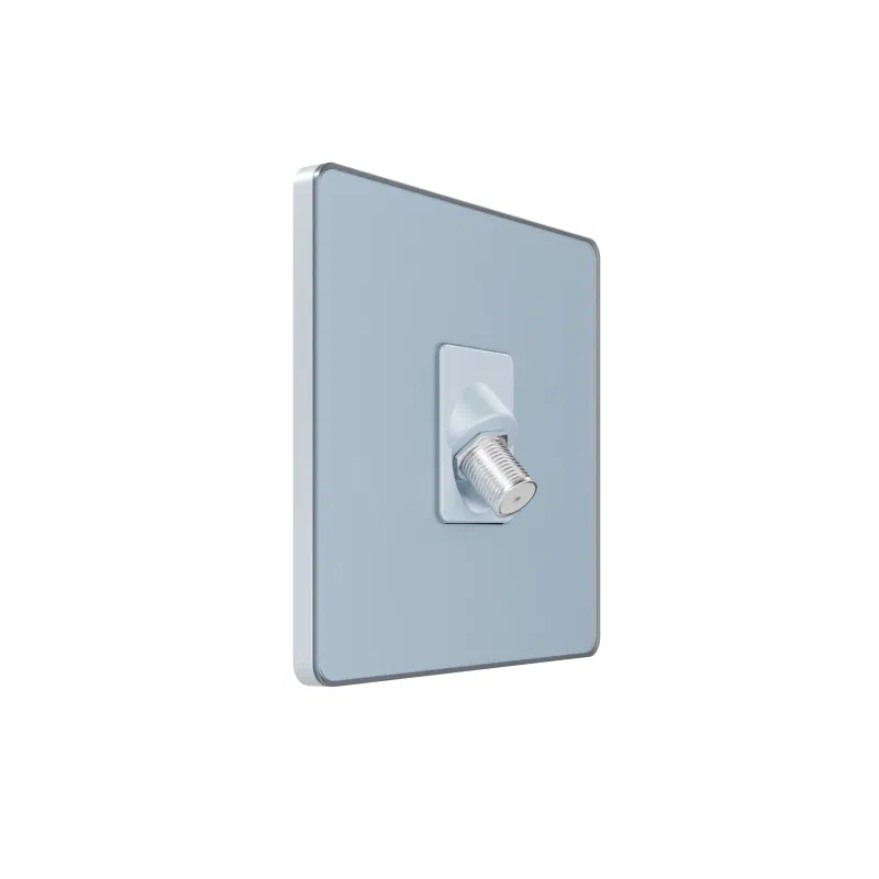 TV socket terminal TV/FM/SAT 1out. SP Systeme Infinity 5-2400MHz steel sky SE FSE001198 Systeme Electric