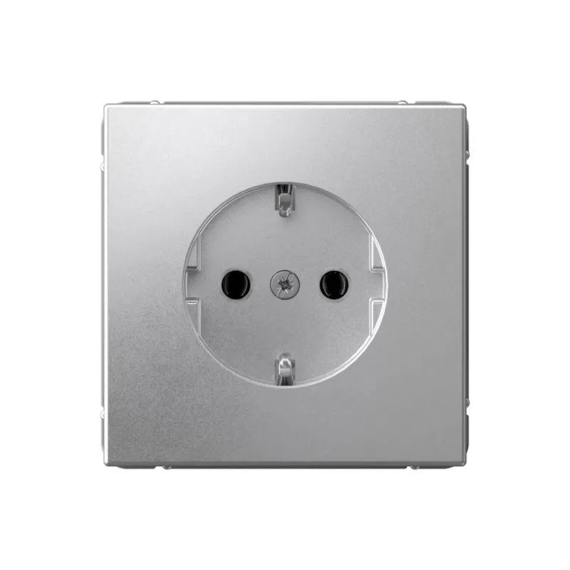 Розетка ArtGallery 16А с заземл. быстрозажим. клем. механизм алюм. SE GAL000343S Systeme Electric