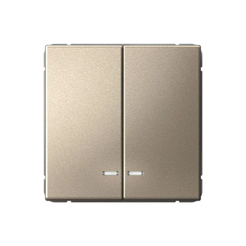 Выключатель 2-кл. ArtGallery (сх. 5а) 10AX с подсветкой механизм шампань SE GAL000553 Systeme Electric