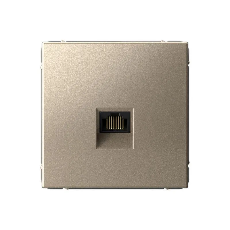 Розетка компьютерная ArtGallery RJ45 кат.6A механизм шампань SE GAL000586 Systeme Electric