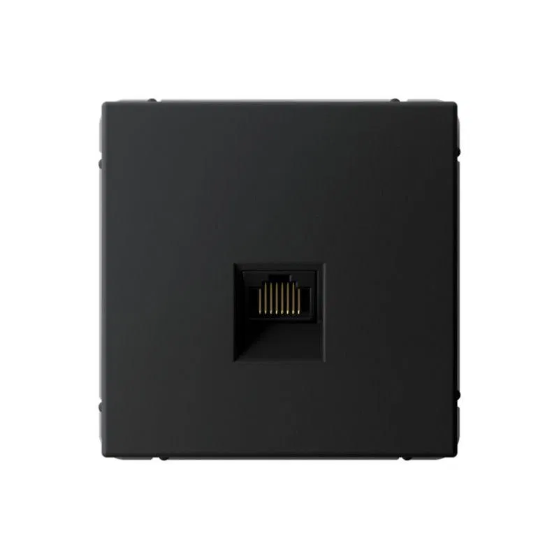 Розетка компьютерная ArtGallery RJ45 кат.5E механизм карбон SE GAL001083 Systeme Electric
