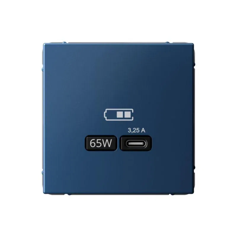 Розетка USB ArtGallery тип C 65Вт QC PD высокоскор. ЗУ механизм аквамарин SE GAL001127 Systeme Electric