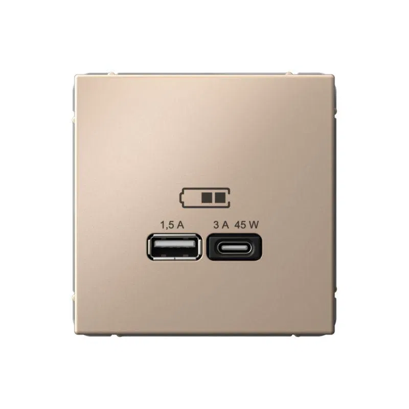 Розетка USB ArtGallery тип A+C 45Вт QC PD высокоскор. ЗУ механизм песочн. SE GAL001229 Systeme Electric