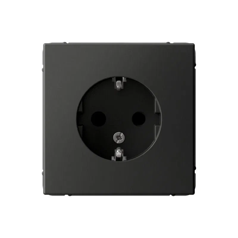 Розетка ArtGallery 16А с заземл. защ. шторки механизм базальт SE GAL001445 Systeme Electric