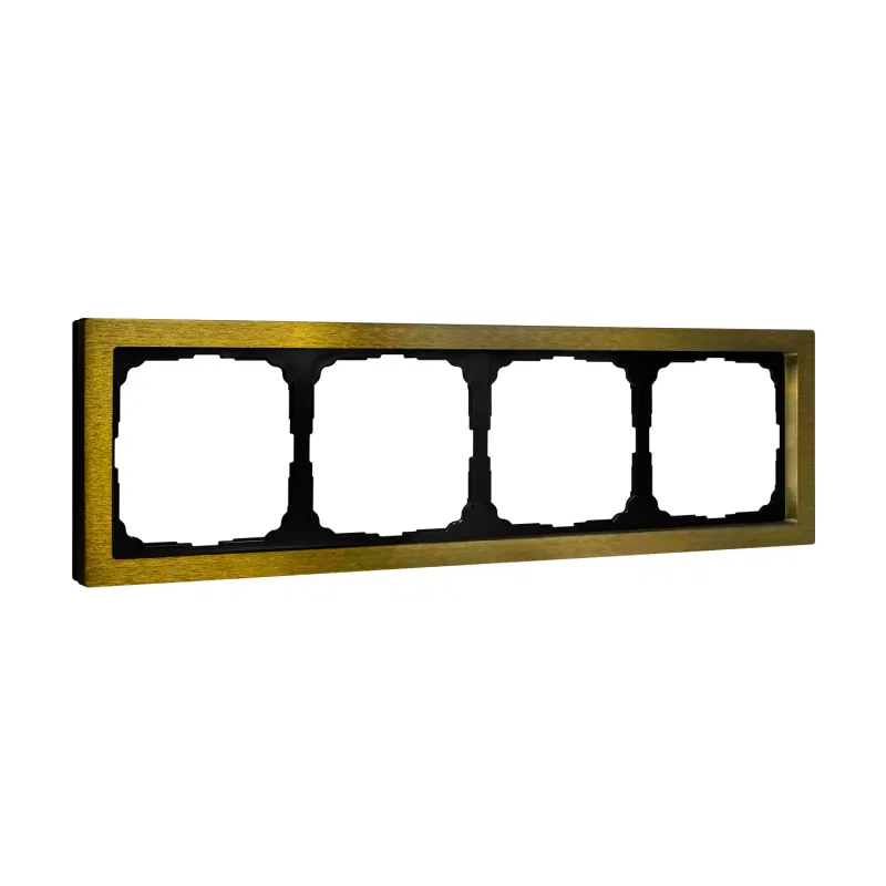 Рамка 4-м ArtGallery Pure метал. зол. SE GAL312404 Systeme Electric