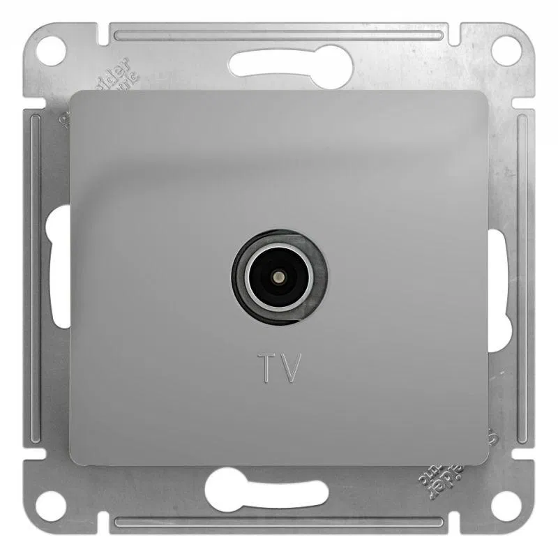 Розетка телевизионная TV Glossa коннектор механизм алюм. SE GSL000393 Systeme Electric