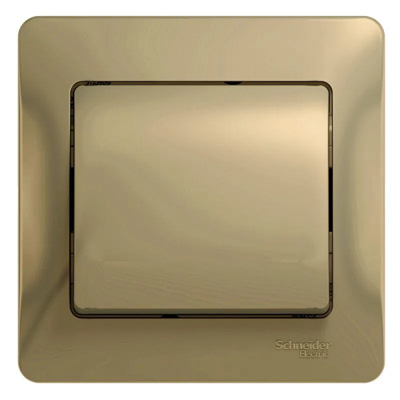 Выключатель 1-кл. СП Glossa 10А IP20 (сх. 1) 10AX в сборе титан SE GSL000412 Systeme Electric