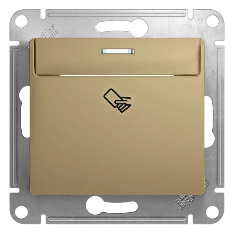 Выключатель карточный 1-кл. СП Glossa 10А IP20 (сх. 6) механизм титан SE GSL000469 Systeme Electric