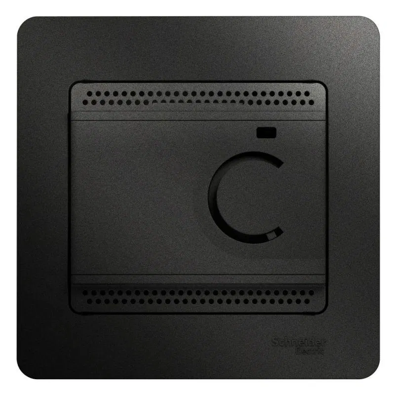 Glossa electronic thermostat for underfloor heating with sensor 10A assembly anthracite SchE GSL000738 Systeme Electric