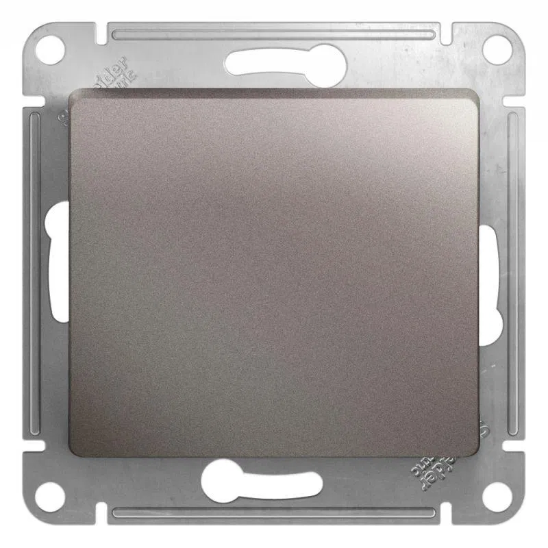 Кнопка нажимная 1-кл. СП Glossa 10А IP20 (сх. 1) 10AX механизм платина SE GSL001215 Systeme Electric