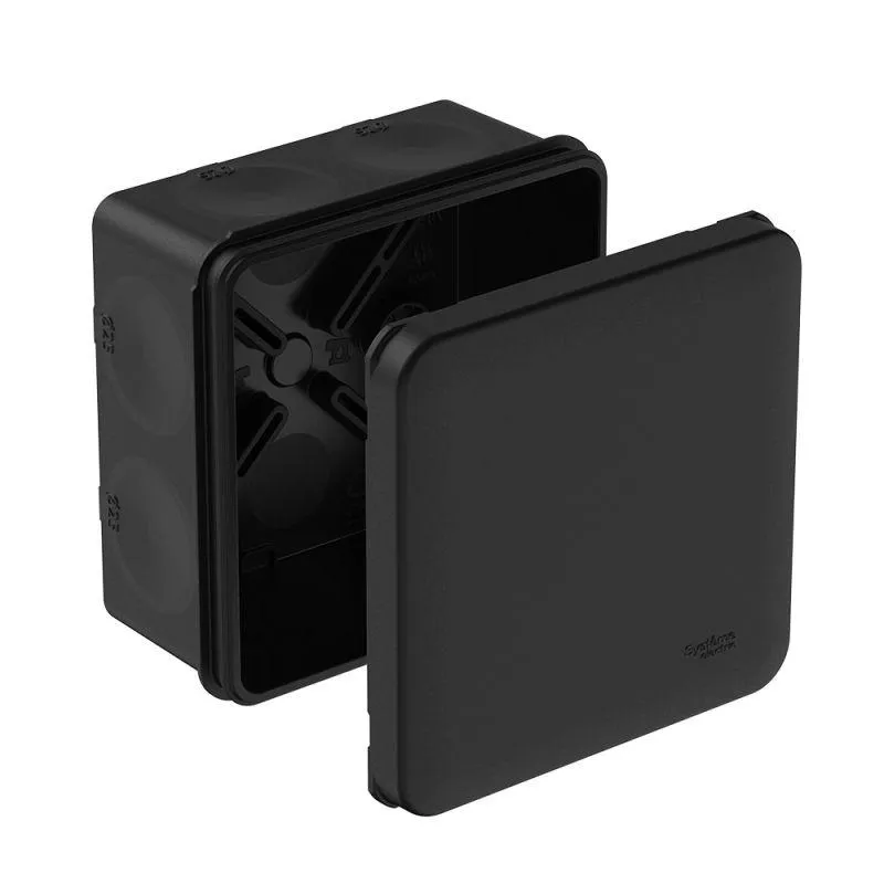Коробка распределительная MultiBox IP66 85х85х42 DIY (со стикером) черн. SE IMT352971 Systeme Electric