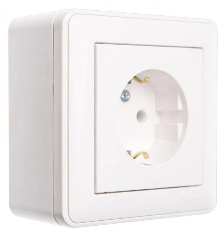 Коробка подъемная 1-м ОП W59 с рамкой бел. SE KP-152-18 Systeme Electric