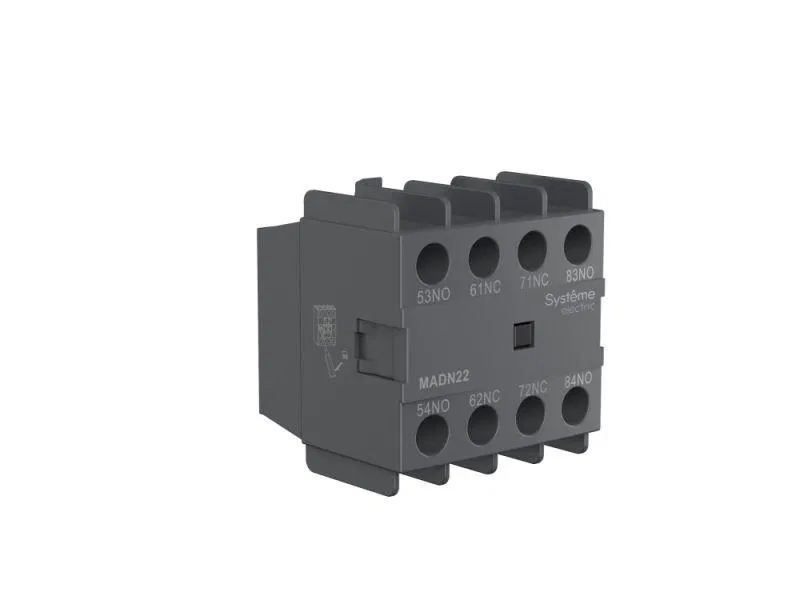 Блок контактный дополнительный MC1D 4НО фронт. монтаж. SE MADN40 Systeme Electric