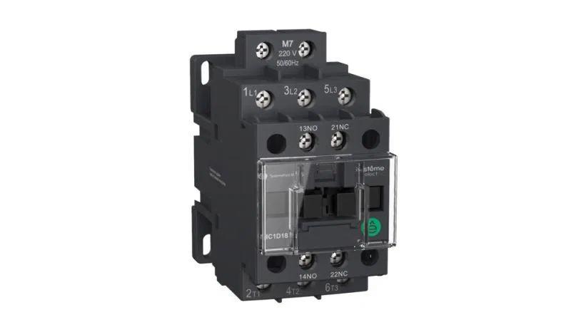 Контактор MC1D 3п 12А кат. 24В DC 1НО+1НЗ SE MC1D12BD Systeme Electric