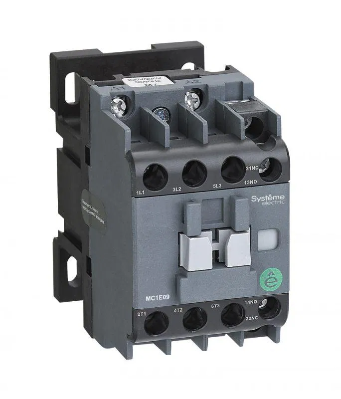 Контактор MC1E 3п 18А кат. 24В AC 1НО+1НЗ SE MC1E18B7 Systeme Electric