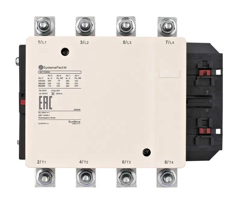 Контактор MC1G 4п (4НО) 400А AC1 кат. 220-230В АС SE MC1G3304M7 Systeme Electric